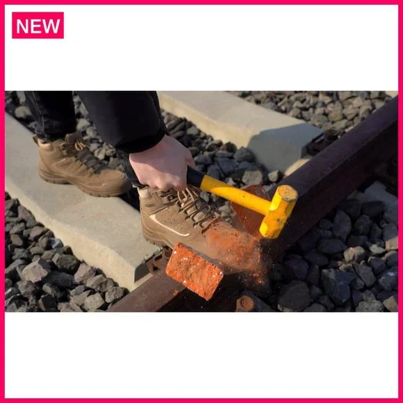 Steel Toe Work Boots Slip Resistant Puncture Proof Waterproof Safety Shoes